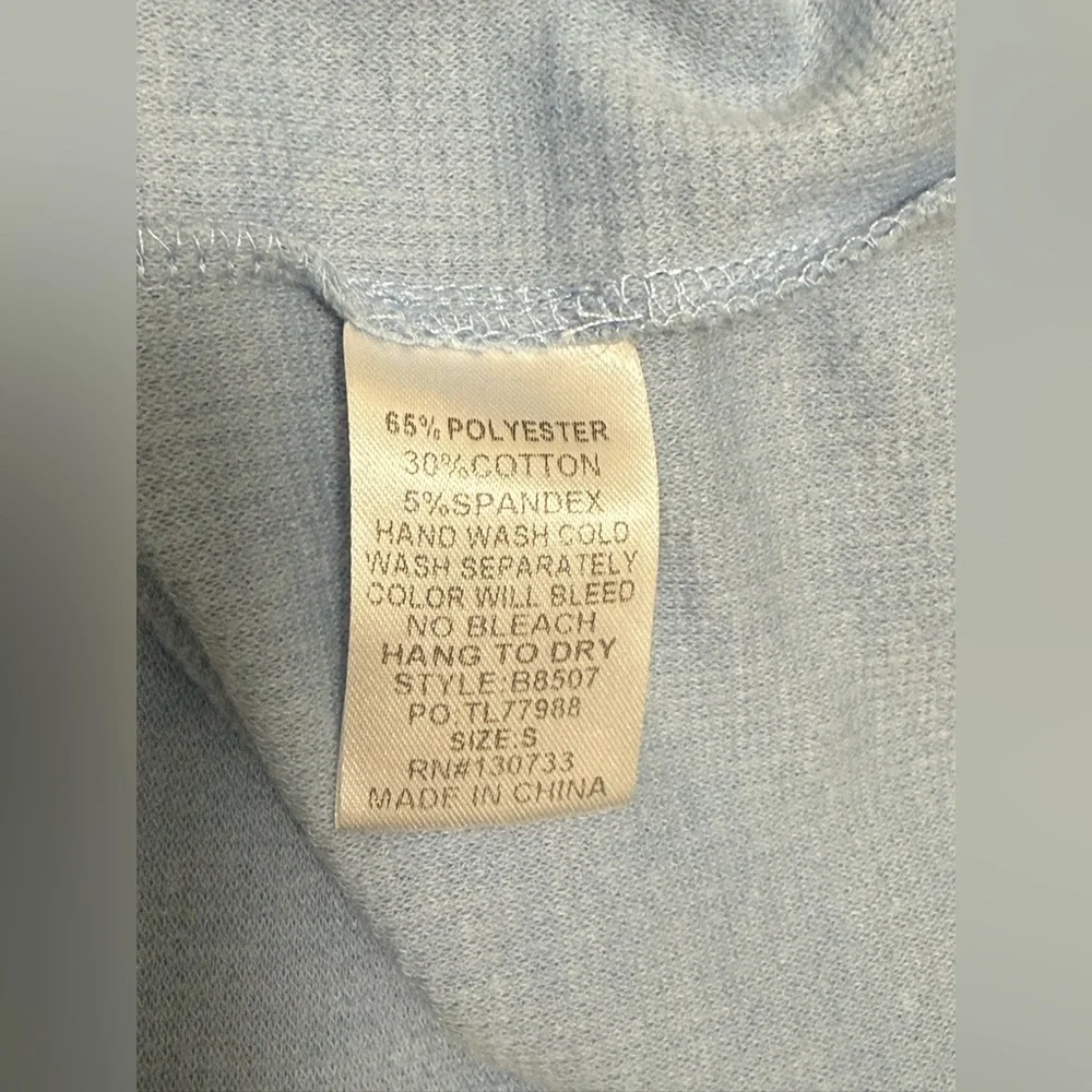 Umgee Light Blue Button-Down Women's Shirt - Picture 4 of 4